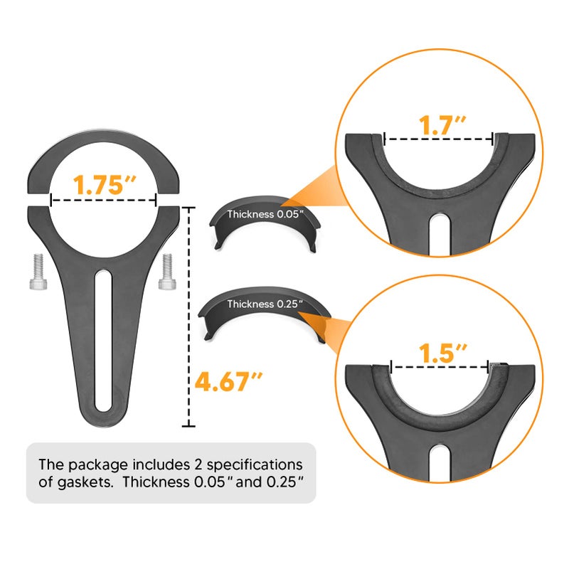Wsays UTV 15" Rear Center Mirror with 1.5" Adjustable Clamp Compatible with Polaris RZR Ace PRO Rhino Fit Kawasaki Teryx Fit Yamaha Fit Arctic Cat Fit Cfmoto ZForce - Image 2